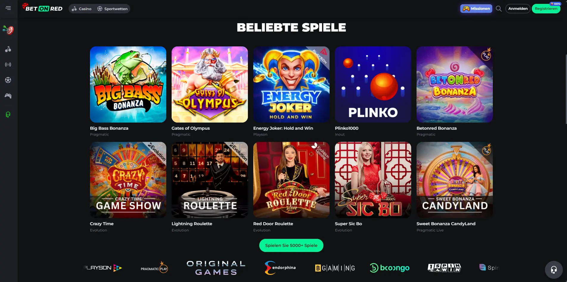 BetOnRed: Offizielle Website des Online-Casinos in Deutschland